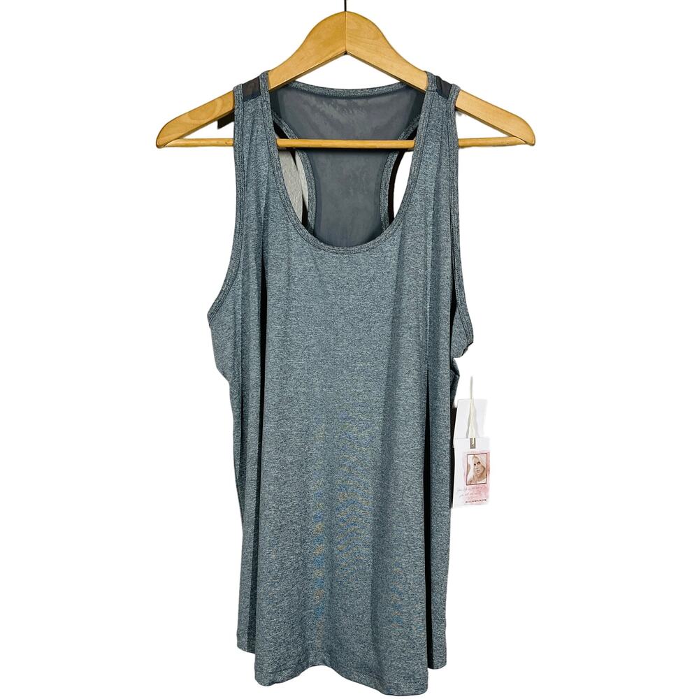 NEW! Jessica Simpson Breathable Tank Sport Racerback Gray - L